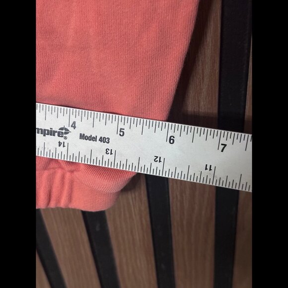 Monrow Sweatpants S / M Womens Pink Coral Fleece Drawstring Joggers - Picture 6 of 7